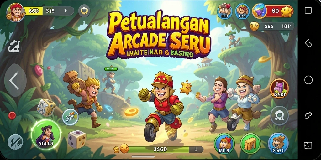 Gameplay seru dari 66D dengan grafik menawan.