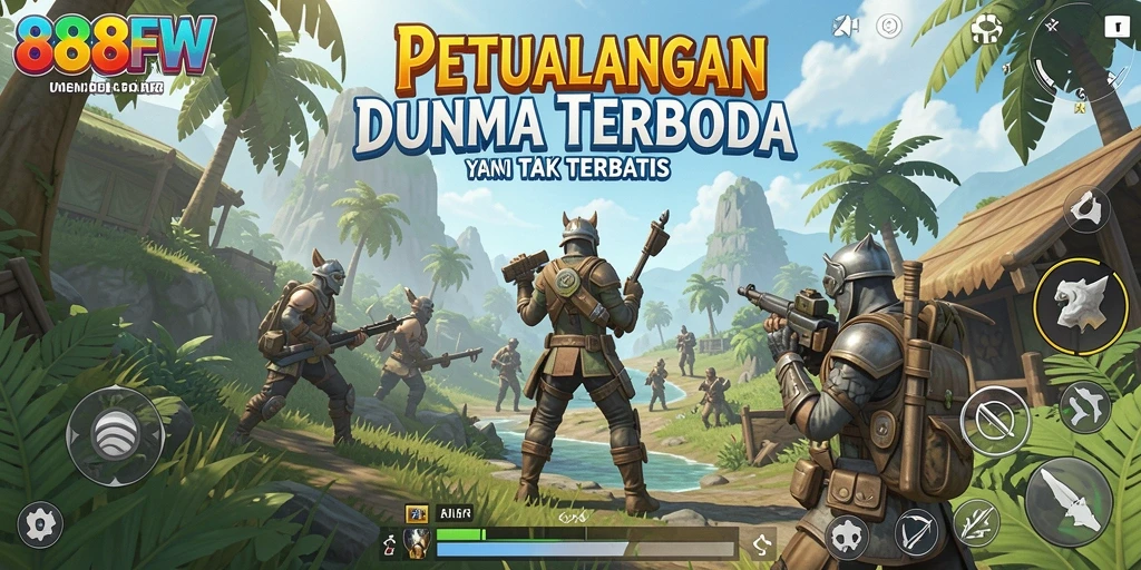 Screenshot gameplay Open World yang mendebarkan di 888FW.