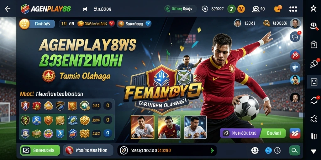 Tangkapan layar utama AGENPLAY88 menampilkan pengalaman taruhan olahraga yang seru.