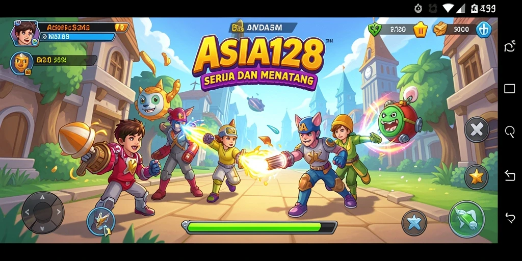 Tampak gameplay ASIA128 yang seru dan menantang.