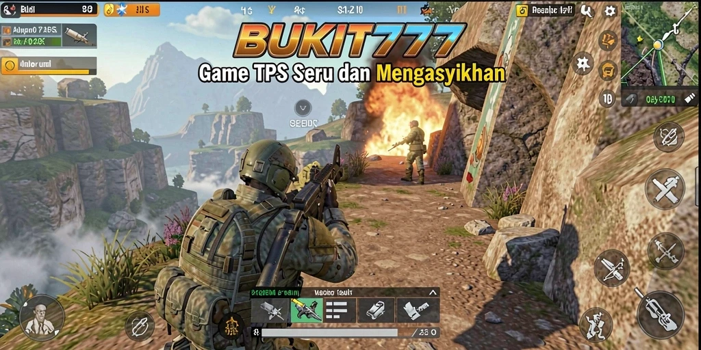 Tampilan seru dan mendebarkan dari gameplay BUKIT777.