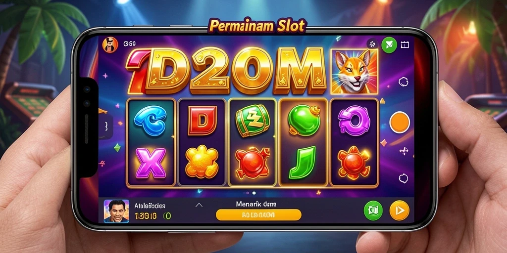Screenshot D200M menampilkan gameplay slot yang seru dan menarik.