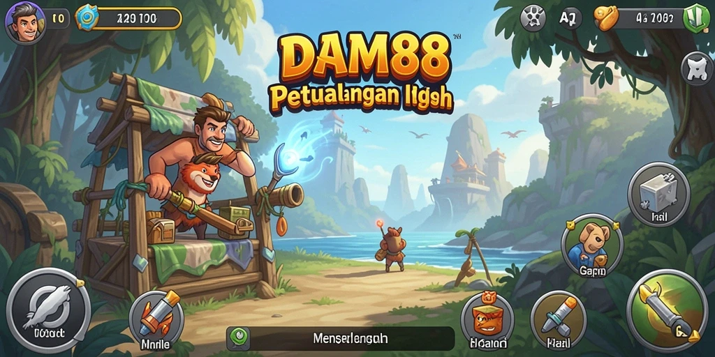 Tampilan gameplay <strong>DAM88</strong> yang menarik dan penuh warna.