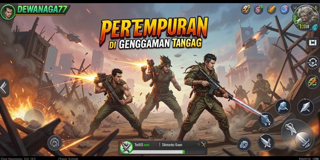 Tampilan gameplay seru dari DEWANAGA77 dengan aksi pertempuran yang mendebarkan.