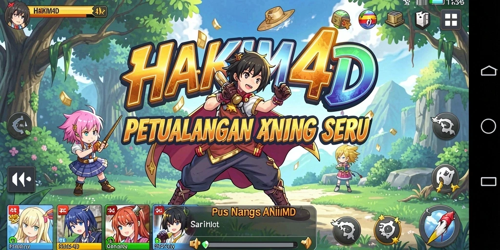 Gameplay seru HAKIM4D dengan karakter anime.