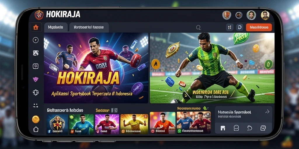 Tampilan HOKIRAJA menampilkan pengalaman taruhan olahraga yang menarik dan interaktif.