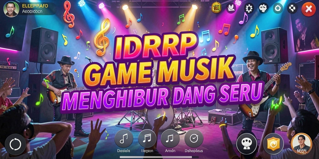 Tampilan gameplay IDRRP yang menarik dengan alunan musik.