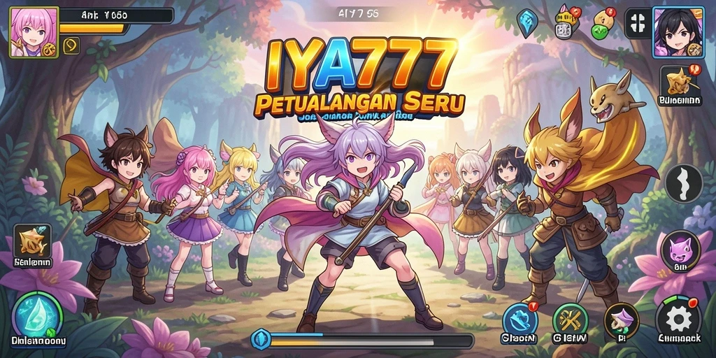 Tampilan gameplay <strong>IYA777</strong> yang penuh warna dan dinamis.