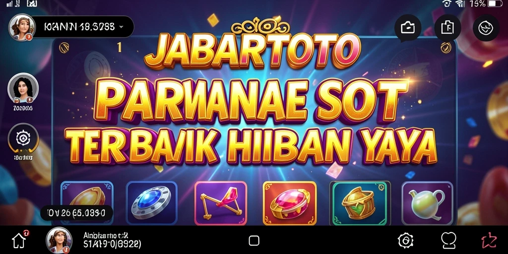 Screenshot JABARTOTO menampilkan gameplay Slot yang menarik dan interaktif.