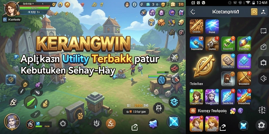 Tampilan antarmuka KERANGWIN yang minimalis dan fungsional.