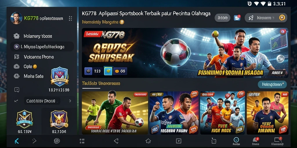 Tampilan gameplay KG778 dengan taruhan olahraga yang menarik.
