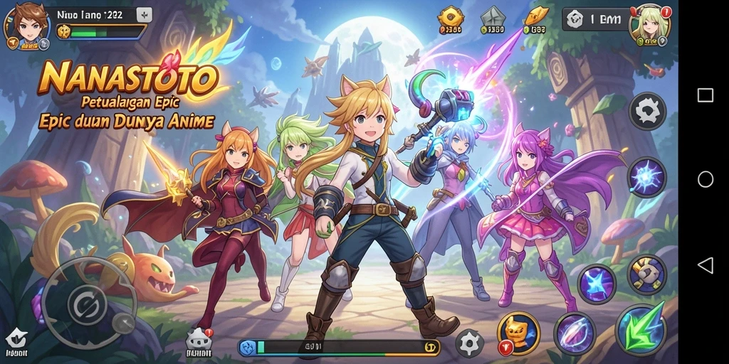 Tampilan luar biasa dari gameplay NANASTOTO yang seru.