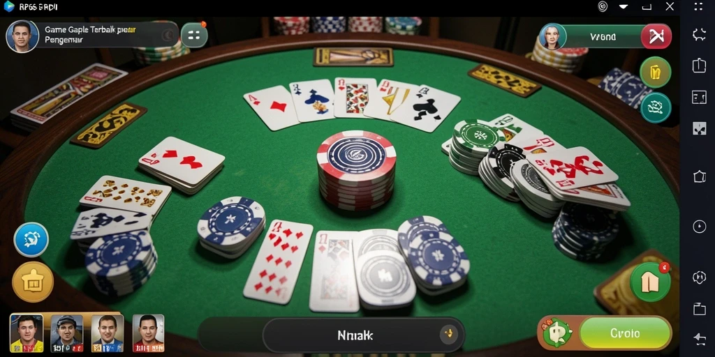 Tampilan gameplay seru dan interaktif dalam game Gaple RP66.