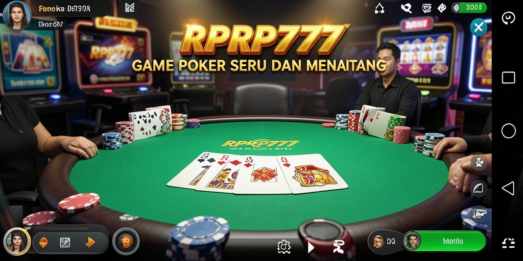 Screenshot gameplay RPRP777 menampilkan aksi seru saat bermain Poker.