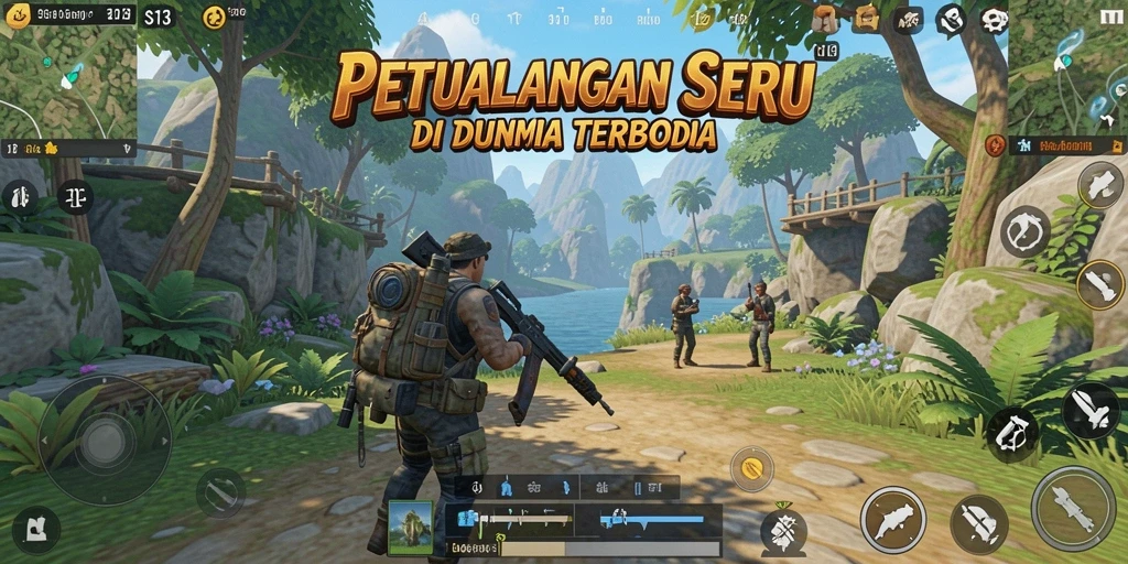 Screenshot gameplay S13 menampilkan petualangan mendebarkan.