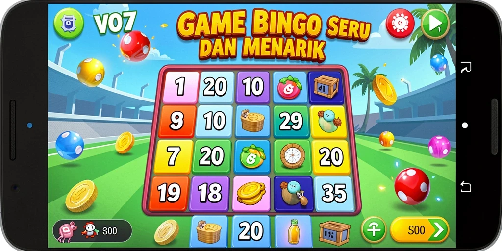 Tampilan gameplay seru dengan suasana Bingo yang menyenangkan.